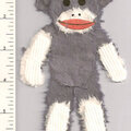 3D Prima Sock Monkey sticker