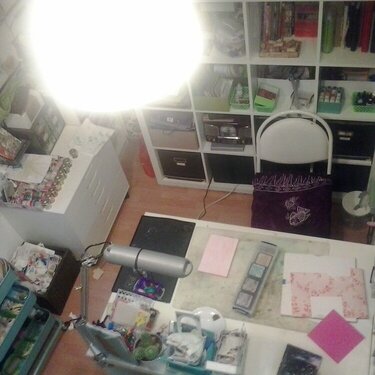 my craft room from above