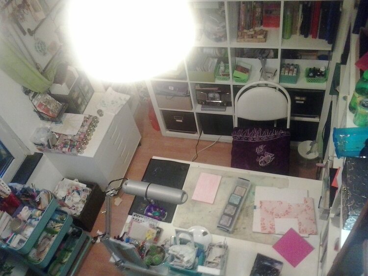 my craft room from above