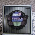 'be free' little gothic cupcake card