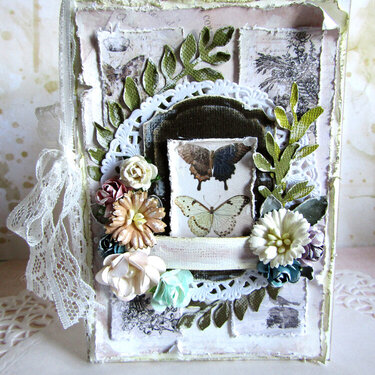 shabby butterfly card