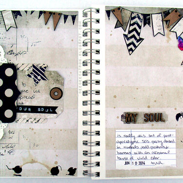 What Inhabits my SOUL -- Art Journal Page