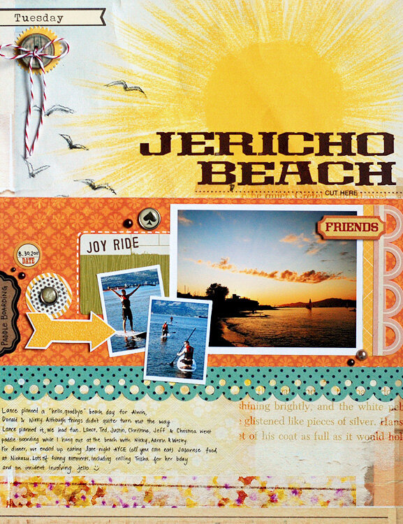 Jericho Beach {Studio Calico: October Kit}