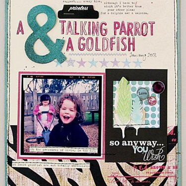 A Talking Parrot and a Goldfish