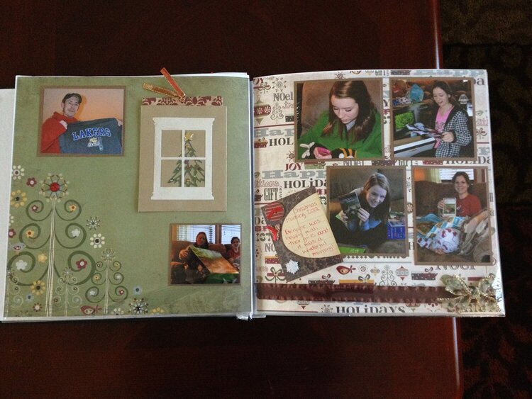 Home for the Holidays layout Pgs 3-4