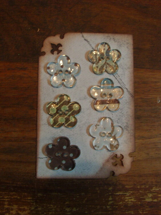 Some Embellishments I have made for myself or to sell - Flower epoxy buttons