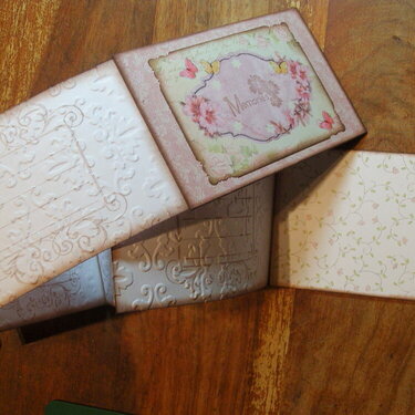 Some Embellishments I have made for myself or to sell - Accordion Mini Album Open