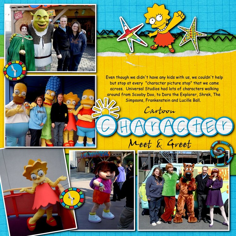 Universal Studios character meet and greet