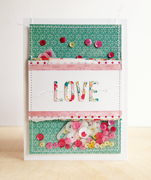 Love Pocket Shaker Card