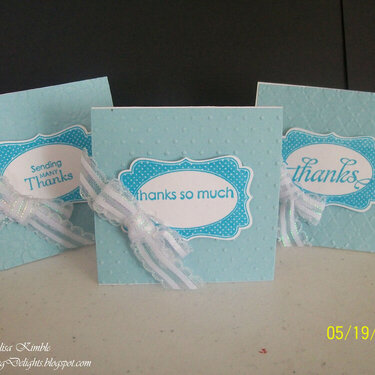 3x3 Thank You Notes