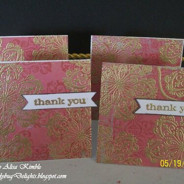 3x3 Thank You Notes