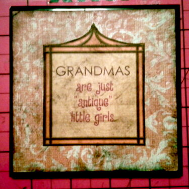 Grandmother Tile Coaster