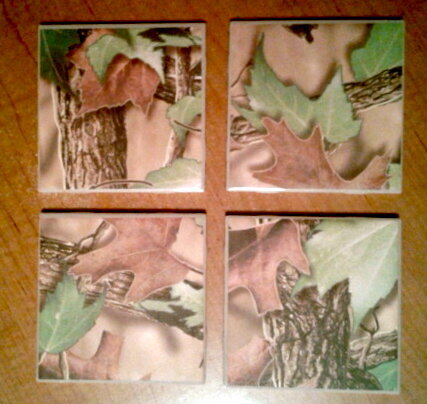 CAMO    Tile Coaster set of 4