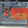 Butterfly Thank You card