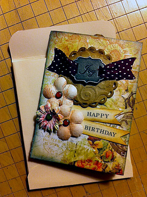 Birthday Card Tag Folder
