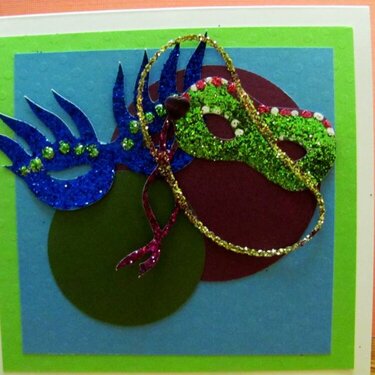 Mardi gras card