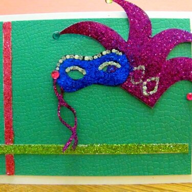 Mardi gras card