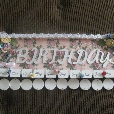 Birthday Plaque for Martica&#039;s swap