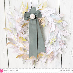 Feather Wreath *Pink Paislee*