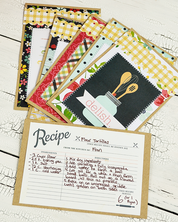 Recipe Basket and Cards