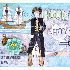 Once Upon a Time art journal - Captain Hook