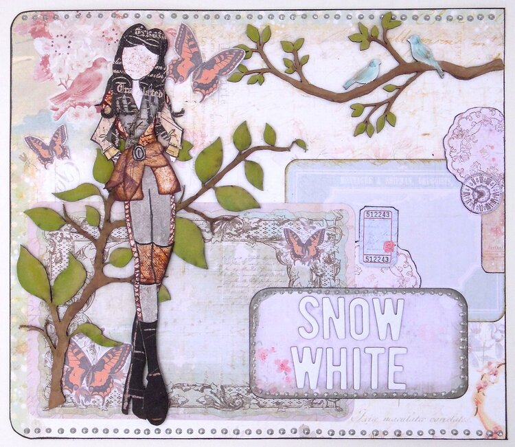 Once Upon a Time Art Journal - Snow White 1