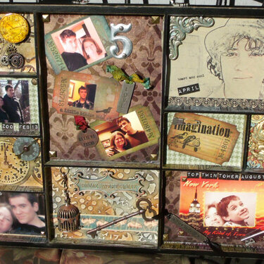 Jared and Mom shadow box