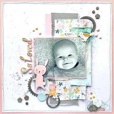 So Loved Scrapbook Layout