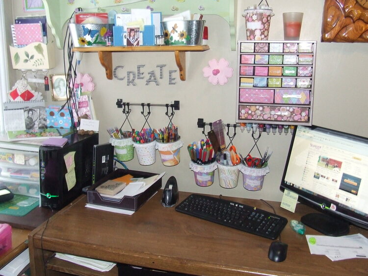 Old Scrapbooking Area (In our Living Room)