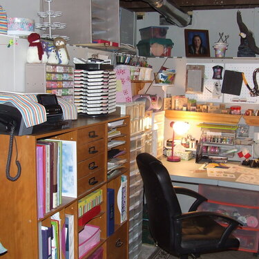New Scrapbooking Area (In the basement)