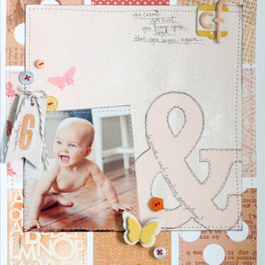 6 Months &amp; Crawling {Studio Calico Autumn Press}