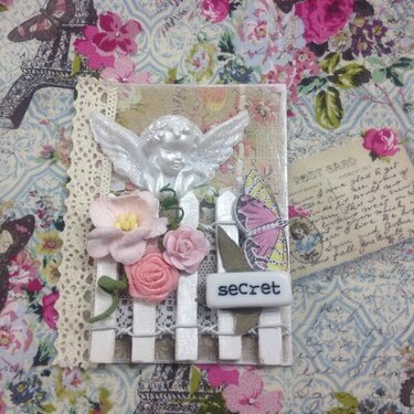 Angel secret garden atc