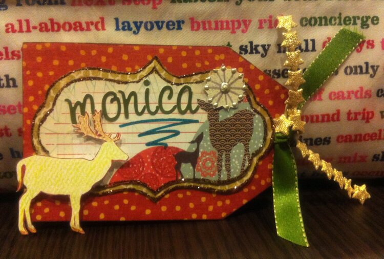 Christmas tag for Monica