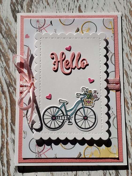 Hello, Bicycle Card