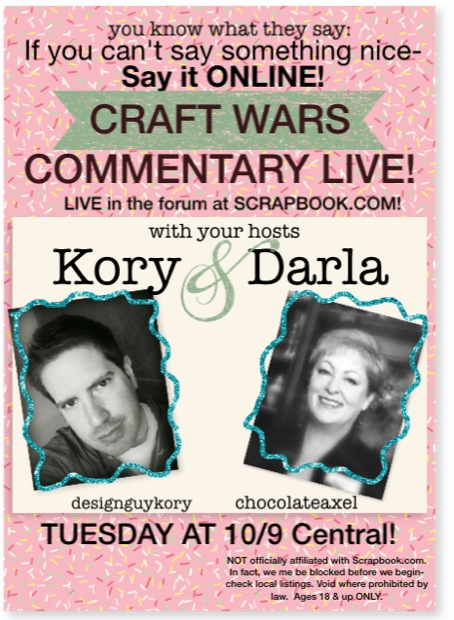 new &#039;glitter&#039; version of the CRAFT WARS: LIVE poster!