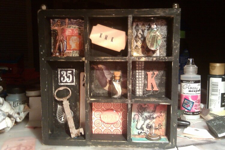 My Dollar Tree version of a Tim Holtz Configurations Box