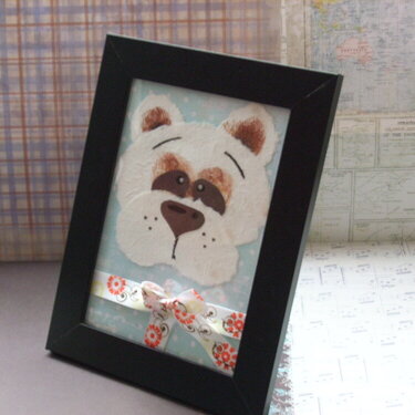 Handmade teddybear frame
