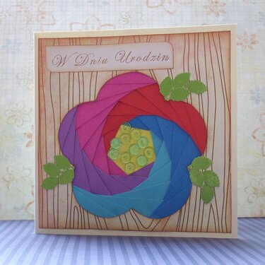 Happy B-Day iris folding