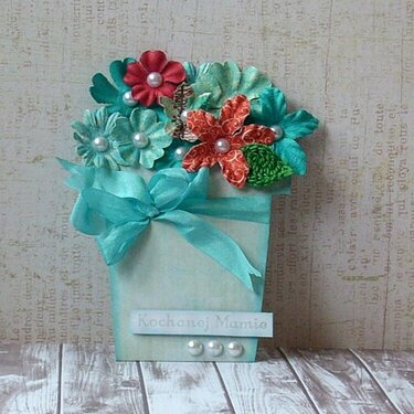 Flowerpot card for mother&#039;s day