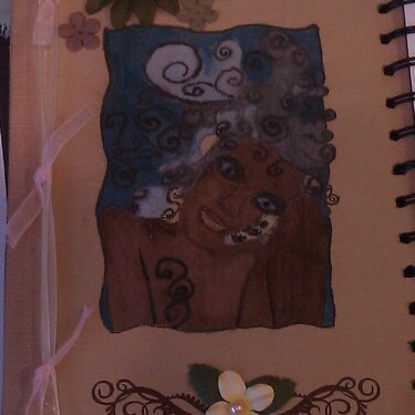 art journal using smeared ink