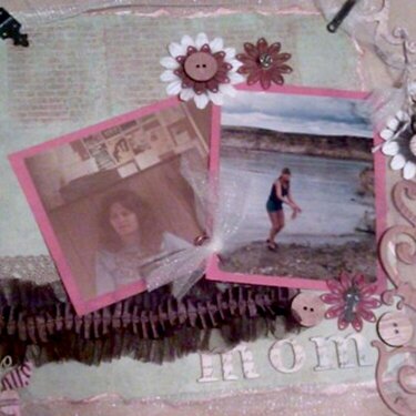 mom layout using scraps of darkness &quot;passages kit&quot;