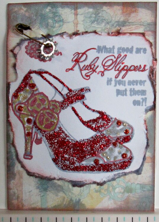 Ruby Slippers ATC - Steam Punk Aug 2014