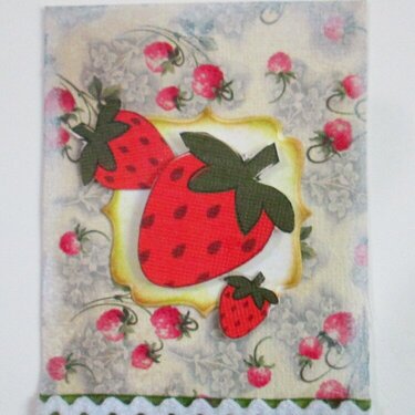 Sweet Strawberrys - June ATC swap