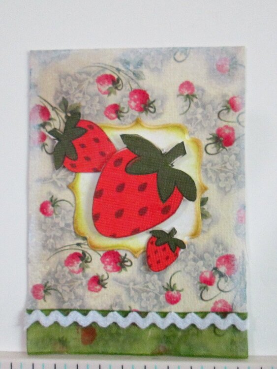 Sweet Strawberrys - June ATC swap