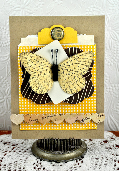 Studio Calico February Daydream Believer Kit - Butterfly Notecard