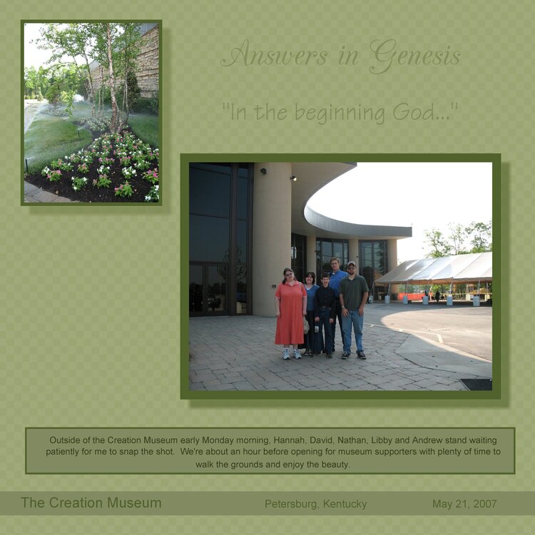 The Creation Museum title page