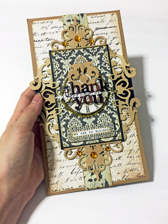 A Thank You Blessed Card