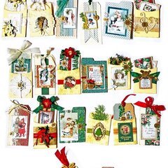 Christmas Advent Calendar Tags in Box
