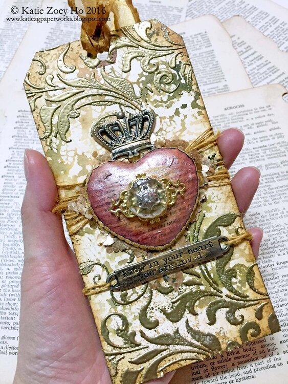 Victorian Heart Tag
