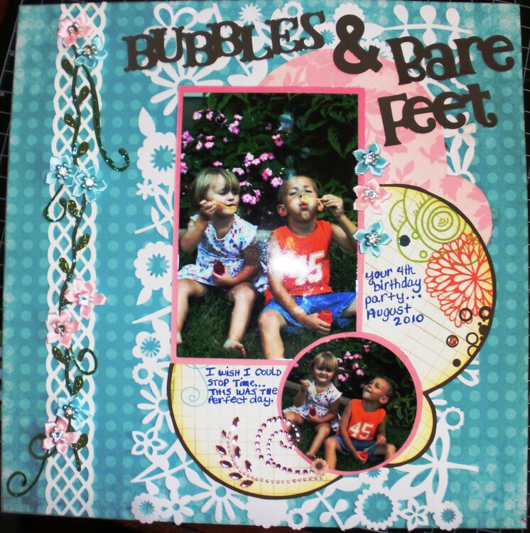 Bubbles &amp; Bare Feet Layout